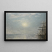 Sun on the Sea - Vilhelm Hammershøi — framed artwork on a wall