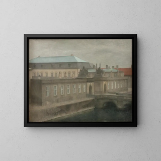 Vilhelm Hammershi - View of Christiansborg Palace Late Autumn.webp