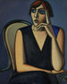Portrait of Tusnelda Sanders - Vilhelm Lundstrøm — artwork view