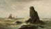 Paisaje marino con veleros - Vilhelm Melbye — vista de la obra