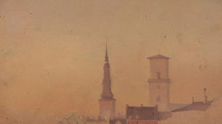 Vilhelm Petersen - The Sand Box at the Stormbro Bridge with Thorvaldsens Museum in the Background.webp