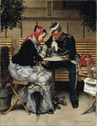 Vilhelm Rosenstand - Outside the Caf A Porta Copenhagen.webp