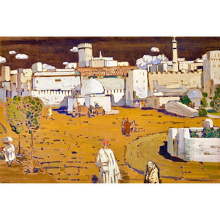 Ville arabe - Wassily Kandinsky | Reproduction Tableau Décoration murale affiche copie