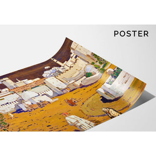 Ville arabe - Wassily Kandinsky | Reproduction Tableau Décoration murale affiche copie