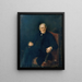 El poeta Eduard von Bauernfeld - Vilma Parlaghy-Brachfeld — cuadro enmarcado en la pared