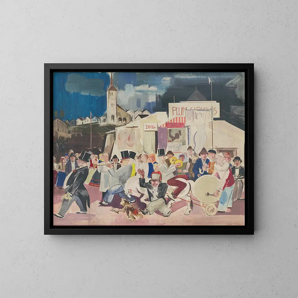 Circo - Vilmos Aba-Novák — cuadro enmarcado en la pared