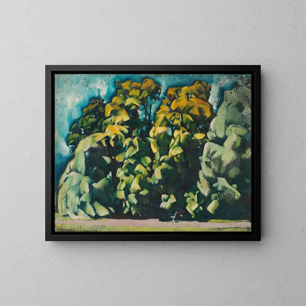 Parque - Vilmos Aba-Novák — cuadro enmarcado en la pared