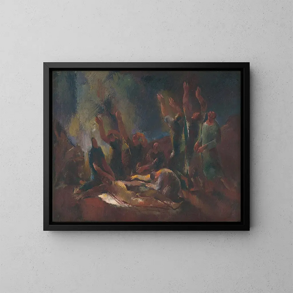 Smanie - Vilmos Aba-Novák — cuadro enmarcado en la pared