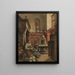 Two monks in the monastery kitchen - Vincent Stoltenberg Lerche — framed artwork on a wall
