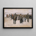Beach at Scheveningen - Vincent van Gogh — framed artwork on a wall