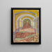 Pasillo del asilo - Vincent van Gogh — cuadro enmarcado en la pared