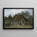 Farm in Nuenen - Vincent van Gogh — framed artwork on a wall