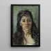 Cabeza de prostituta - Vincent van Gogh — cuadro enmarcado en la pared