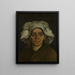 Tête de femme 3 - Vincent van Gogh — cuadro enmarcado en la pared