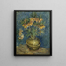 Fritillaires imperiales en un jarrón de cobre - Vincent van Gogh — cuadro enmarcado en la pared