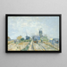 Molinos y jardines de huertos en Montmartre - Vincent van Gogh — cuadro enmarcado en la pared