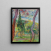 Parque del hospital Saint-Paul - Vincent van Gogh — cuadro enmarcado en la pared