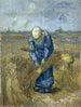 Peasant Painting linking sheaves - Vincent van Gogh — artwork view