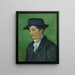 Retrato de Armand Roulin - Vincent van Gogh — cuadro enmarcado en la pared