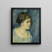 Retrato de una prostituta - Vincent van Gogh — cuadro enmarcado en la pared