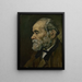 Retrato de un anciano - Vincent van Gogh — cuadro enmarcado en la pared