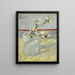 Brote de almendro en flor en un vaso - Vincent van Gogh — cuadro enmarcado en la pared