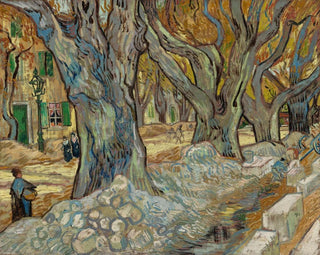 Vincent van Gogh - The Large Plane Trees Road Menders at SaintRmy.webp