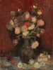 Florero con asters chinos y gladiolos - Vincent van Gogh — vista de la obra