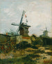 Los molinos de viento de Montmartre - Vincent van Gogh — vista de la obra