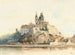 Abadía de Melk en el Danubio - Vincenz Hawlicek — vista de la obra