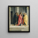 The Christ orders Peter and John to prepare for the Passover - Vincenzo Civerchio — framed artwork on a wall