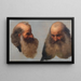 A Double Self-Portrait - Vincenzo Gemito — framed artwork on a wall