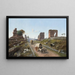 Via Appia a la altura del IVe mil - Vincenzo Giovannini — cuadro enmarcado en la pared