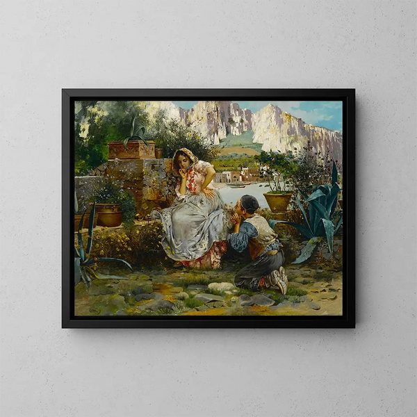 The Rejected Lover - Vincenzo Irolli — framed artwork on a wall