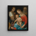 The Virgin and Child with Saints Augustine, John the Evangelist, and Joseph - Vincenzo Rustici — framed artwork on a wall