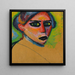 Rostro de mujer - Alexej von Jawlensky — cuadro enmarcado en la pared