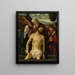 La Lamentación con la Virgen y los santos José de Arimatea y Juan Evangelista - Vittore Carpaccio — cuadro enmarcado en la pared