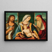La Virgen con el Niño y san Juan Bautista y san Jerónimo - Vittore Carpaccio y Benedetto Carpaccio — cuadro enmarcado en la pared