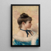 Retrato de perfil de una joven belleza - Vittorio Matteo Corcos — cuadro enmarcado en la pared