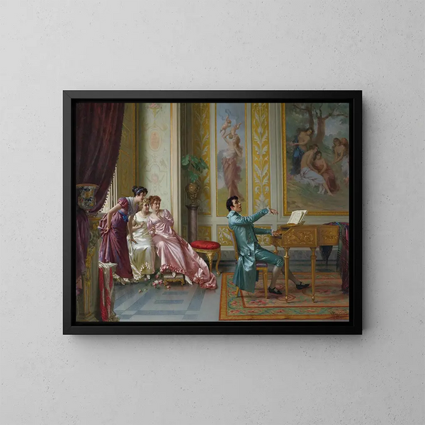 La romance préférée - Vittorio Reggianini — cuadro enmarcado en la pared