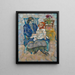 Girl with a Doll - Vladimir Baranov-Rossiné — framed artwork on a wall