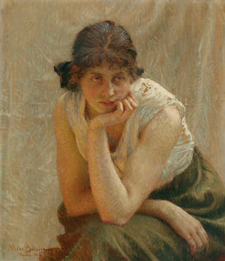 Vlaho Bukovac - A portrait of the artists daughter.webp