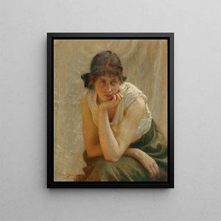 Vlaho Bukovac - A portrait of the artists daughter.webp
