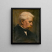 Study of an Old Man's Head - Vojtech Angyal — framed artwork on a wall