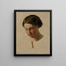 a study of a girl's head - Vojtech Klimkovič — framed artwork on a wall