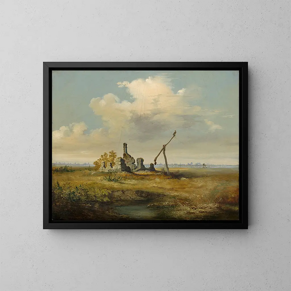 Ruinas de Csrda - Vojtech Klimkovič — cuadro enmarcado en la pared