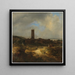 Vista de Egmond aan Zee - Jacob van Ruisdael — cuadro enmarcado en la pared