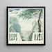 View of a village from a terrace - Sergey Chekhonin — framed artwork on a wall