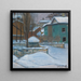 Vista de Moscú bajo la nieve - Elizaveta Sergeevna Kruglikova — cuadro enmarcado en la pared