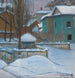 Vista de Moscú bajo la nieve - Elizaveta Sergeevna Kruglikova — vista de la obra